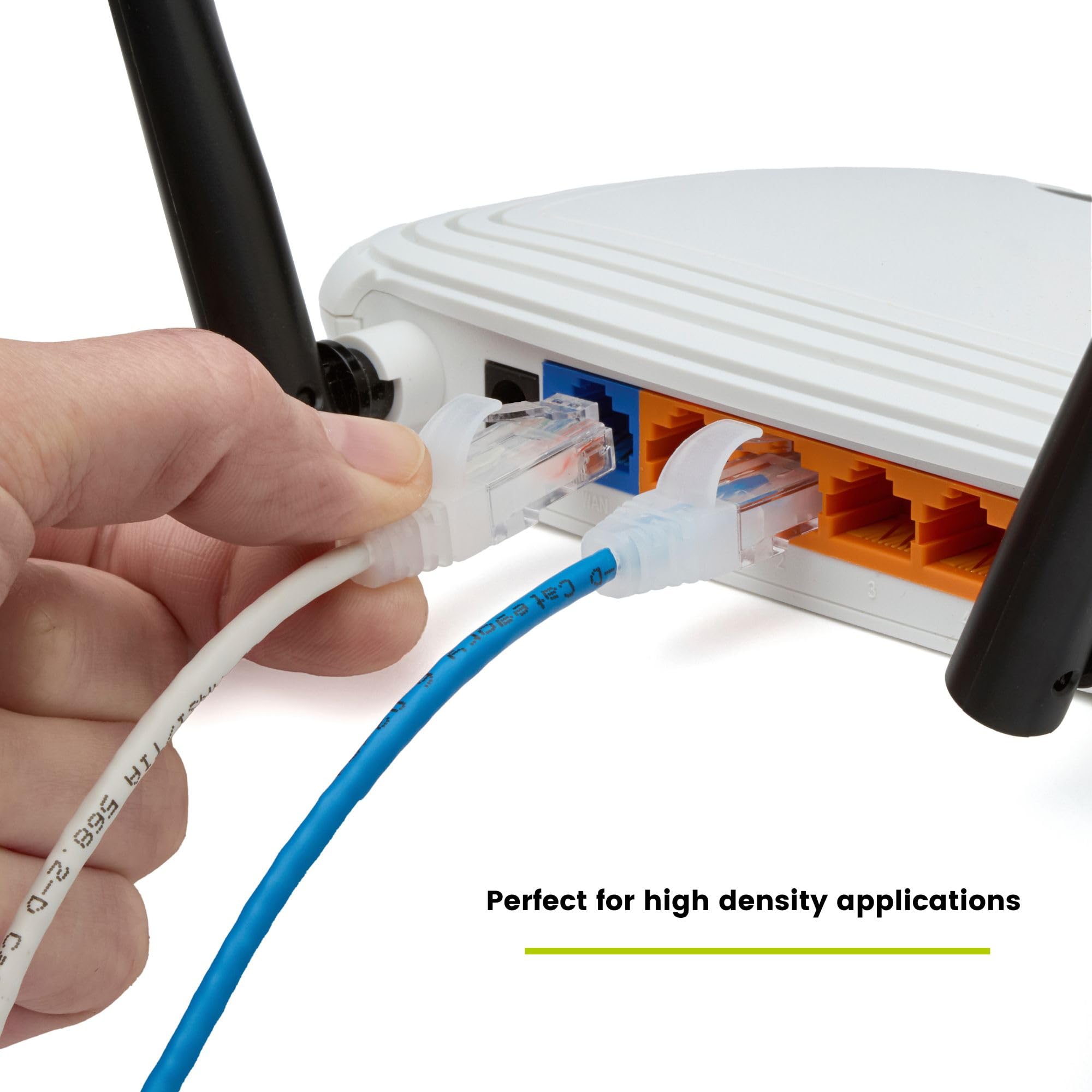 TRUECABLE Cat6 Component Rated Patch Cable, Unshielded (U/UTP), 14ft, Blue, 28AWG Stranded Pure Copper, Snagless 10G High-Speed Ethernet Cable, PoE++ 4PPoE 100W, UL Listed, RoHS-3, 1 Pack
