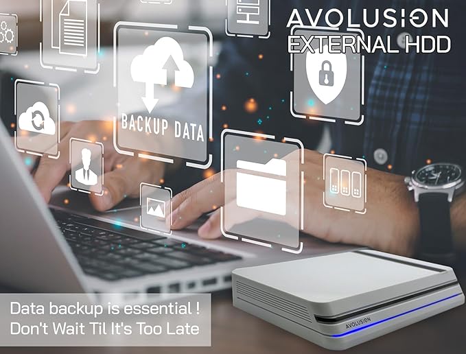 Avolusion PRO-X Series USB 3.0 External Hard Drive for WindowsOS Desktop PC/Laptop (White) - (22TB) (Renewed)