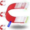 Rapink Slim Cat6/ Cat6a 0.5ft (24 Pack) Ethernet Patch Cable - 10G Support, Snagless, Flexible