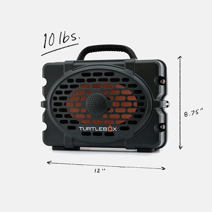 Turtlebox Original Gen 3: Portable Outdoor Bluetooth Speaker – Ultra-Loud (120dB), Waterproof (IP67), Rugged, Impact-Resistant, 3-Day Battery | Party Mode: Unlimited Pairing Stereo, Green/Camo
