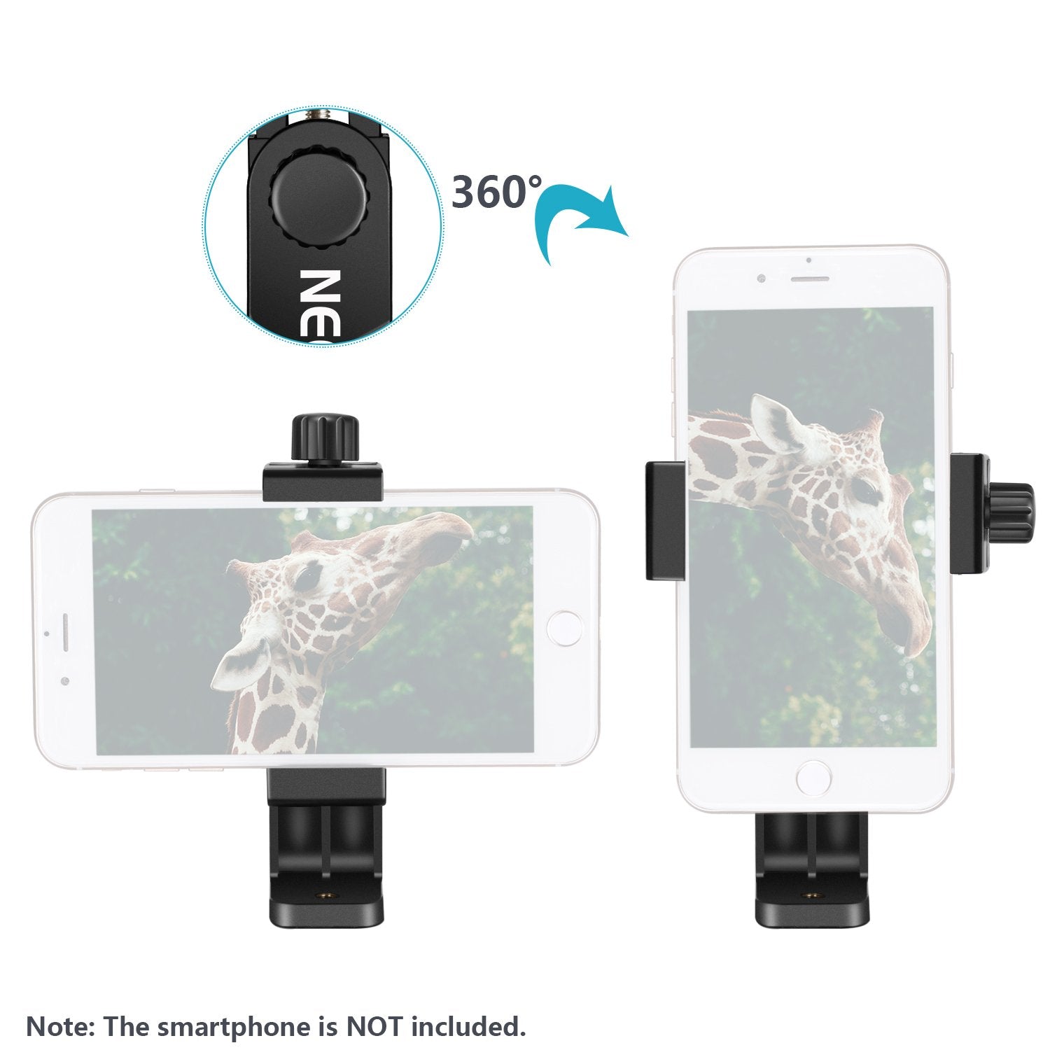 NEEWER Smartphone Holder Phone Tripod Mount Compatible with iPhone Android