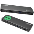 Plugable Thunderbolt 4 Dock, 100W Charging (96W Certified), Dual HDMI Docking Station for Windows and Mac, Single 8K or Dual 4K 60Hz, 40Gbps, 13 Ports with Ethernet, SD/microSD (TBT4-UD5)