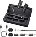 GODOX 【2025 Latest Model Movelink Mini Kit Wireless Microphone System, 2.4GHz Lavalier Mic 100m(328ft.) Range with Charging Case for Android, Camera, Vlogger, Youtuber, Interviewer