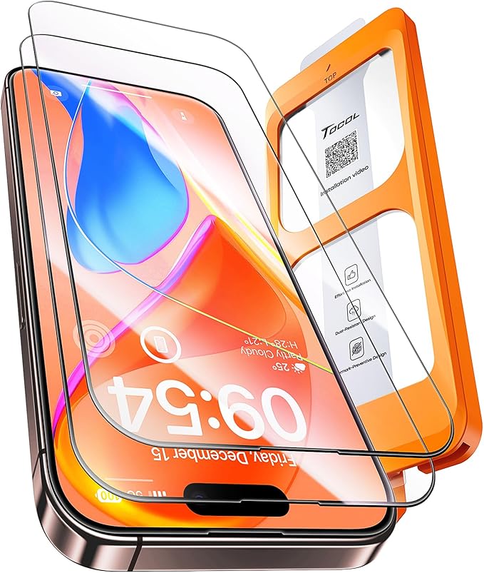TOCOL for iPhone 16 Pro Privacy Screen Protector