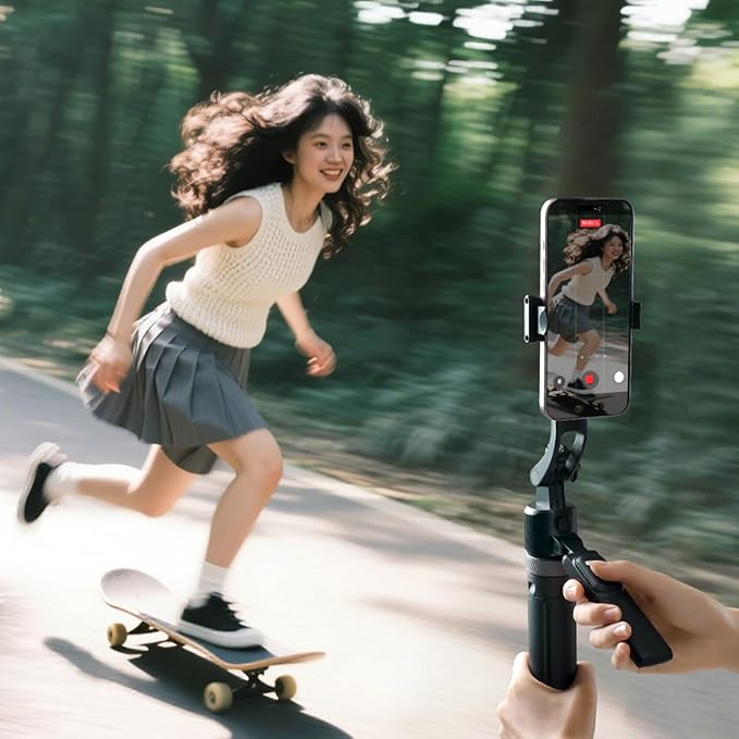 ULANZI TT23 64" Auto Face Tracking Tripod for iPhone/Android with Remote, 360°Rotating Selfie Stick That Follows Your Movement, Facial Recognition Tripod for iPhone/Android/Camera/GoPro