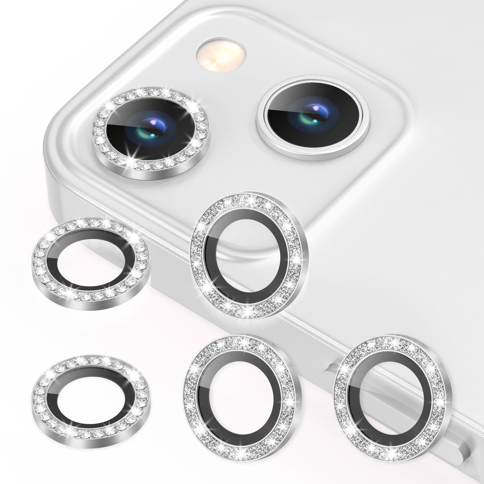 AGVEE 3+3 6 Pack for iPhone 12 & Mini & Pro Camera Lens Protector Cover