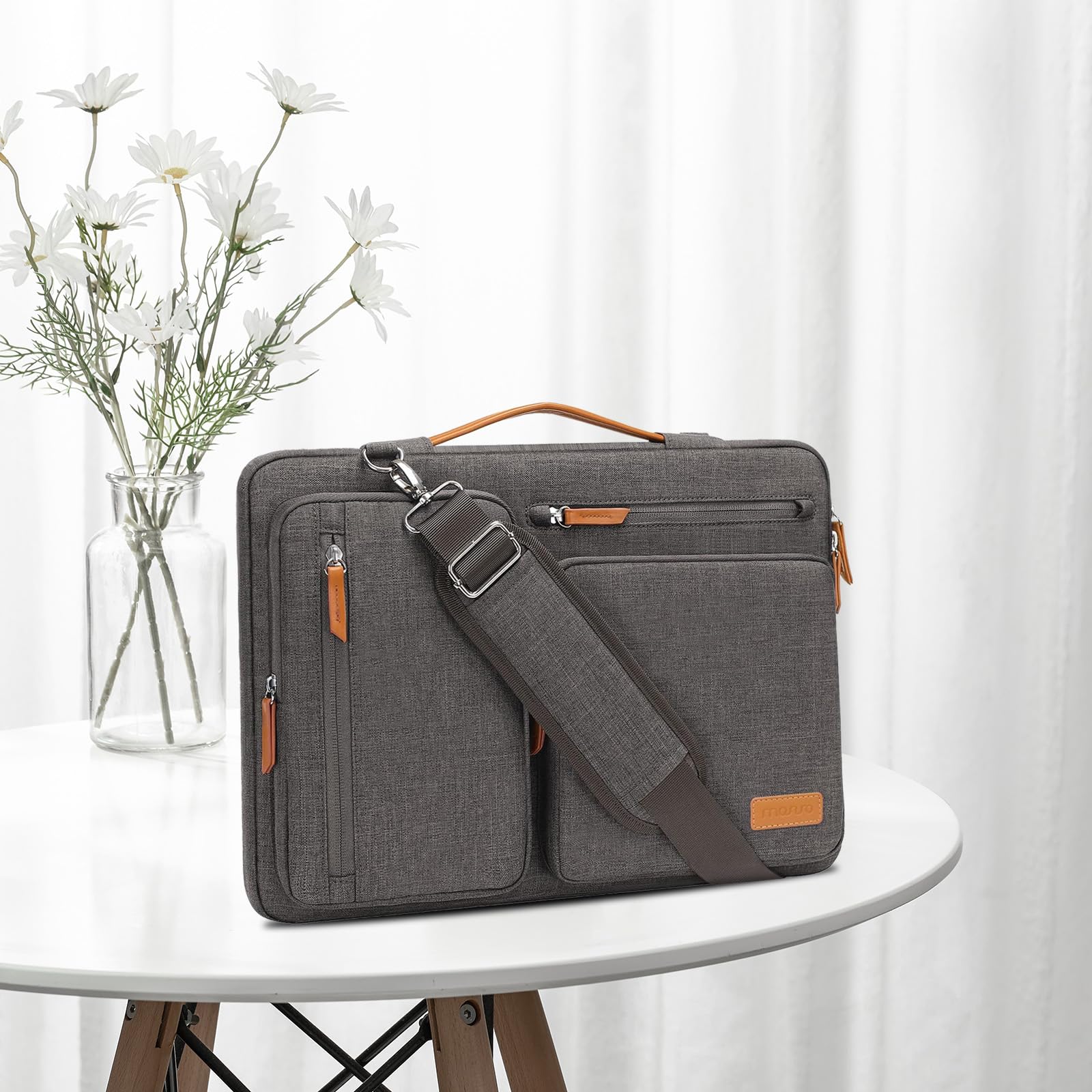 MOSISO 360 Protective Laptop Shoulder Bag, 15-15.6 inch Computer Bags
