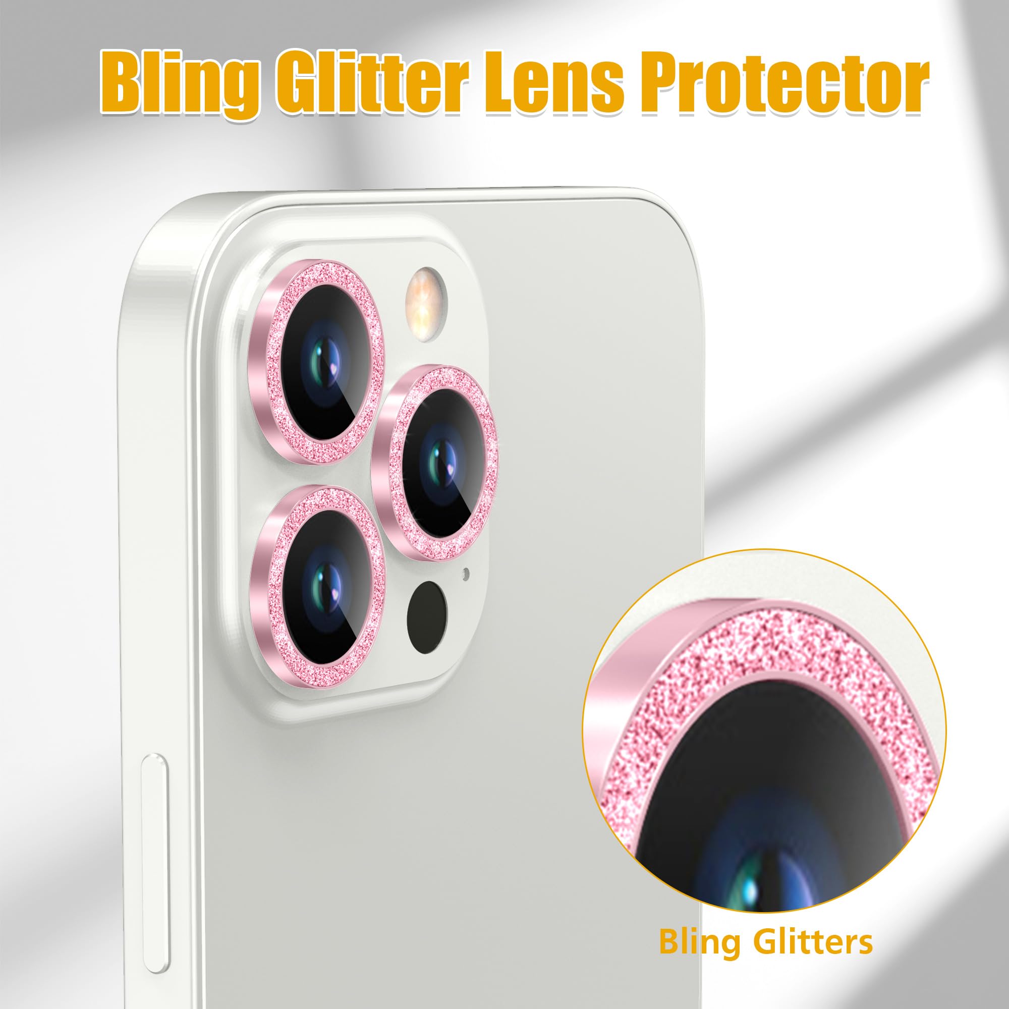 AGVEE 3+3 6 Pack for iPhone 13 Pro & Max Camera Lens Protector Cover