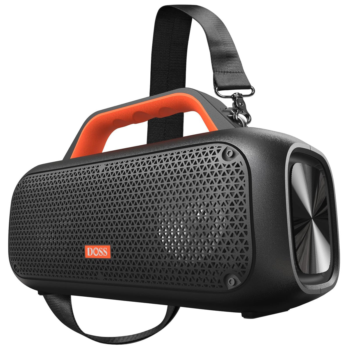 DOSS Extreme Boom Portable Bluetooth Speaker with 60W Mighty Sound-Orange