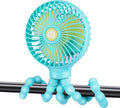 Portable Stroller Fan Personal rechargeable USB Fans With 5200mAh 3 Speeds Battery Small Baby Car Seat Mini Handheld Clip On Fan for Pram Crib Bike Treadmill Outdoor Camping Travel and Student Desk