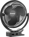 Portable Clip on Fan 10000mAh Battery Powered, USB Type C, Supports 720° Adjustment, 4 speed, 8inch Personal Fan for Table, Bedroom, Desk, Camping, Stroller, Golf Cart