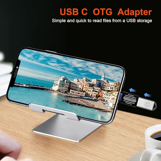 4-Pack USB C to USB Adapter(Gold-Plated),Thunderbolt 3 Male to USB 3.0 Female OTG Adapter for MacBook Pro,iMac,iPad Pro,Pixelbook,Chromebook,Microsoft Surface Go and Other Type C Device(Black)