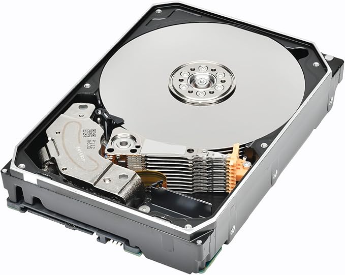 Toshiba N300 PRO 22TB Large-Sized Business NAS (up to 24 Bays) 3.5-Inch Internal Hard Drive - Up to 300 TB/Year Workload Rate CMR SATA 6 Gb/s 7200 RPM 512 MB Cache - HDWG62CXZSTB