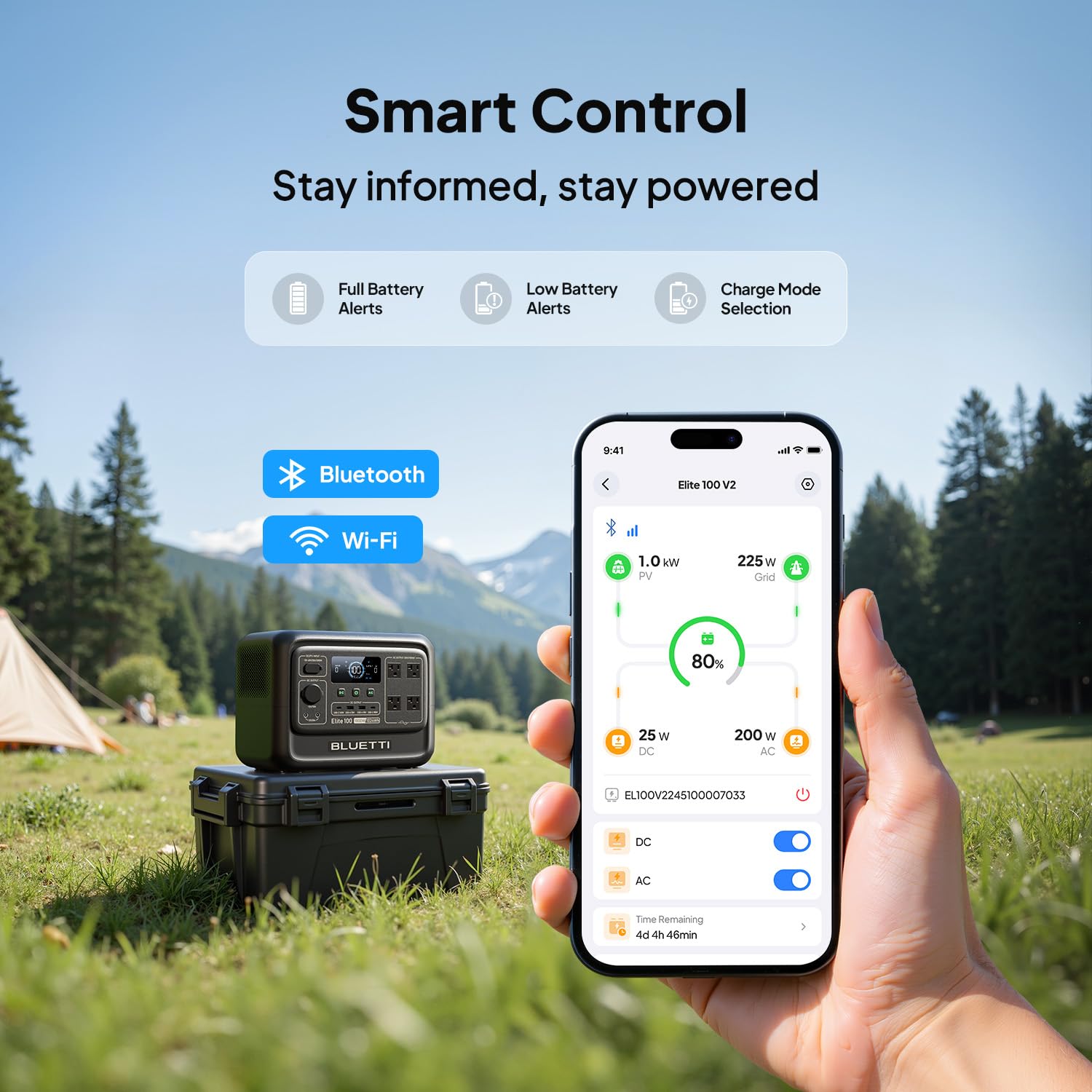 BLUETTI Elite 100 V2 Portable Power Station for Camping 1024Wh 1800W