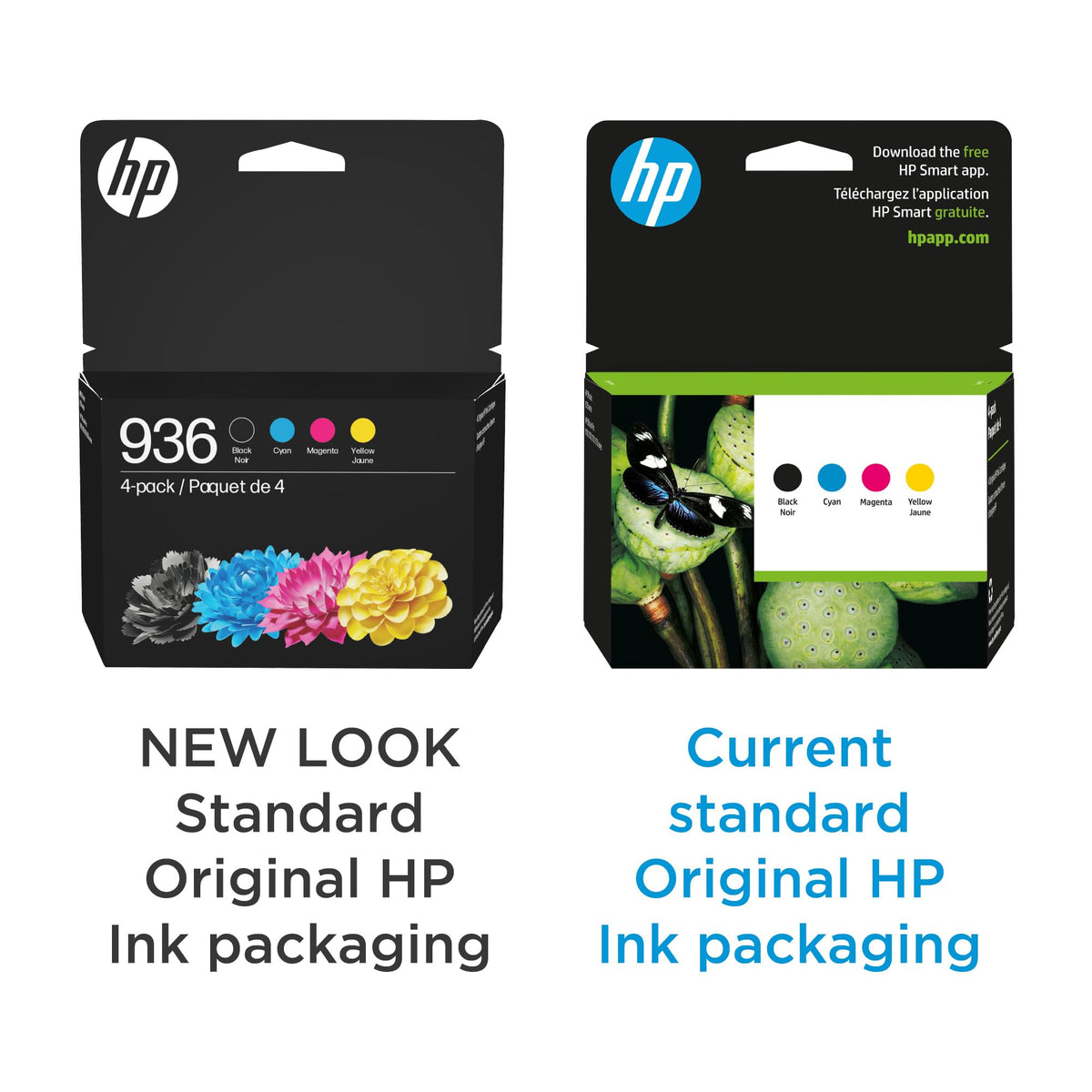 HP 936 Black, Cyan, Magenta, Yellow Ink Cartridges (4-Pack) | Works with OfficeJet 9120, Pro 9110, 9120, 9130, Wide Format 9730 | Eligible for Instant Ink | 6C3Z5LN