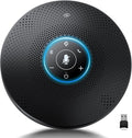 Bluetooth Speakerphone - eMeet M2 Max Professional Conference Speaker and 4 Directional Mics for up to 15 People Business Conference Calls High Volume Noise Reduction Daisy Chain Dongle Home Office