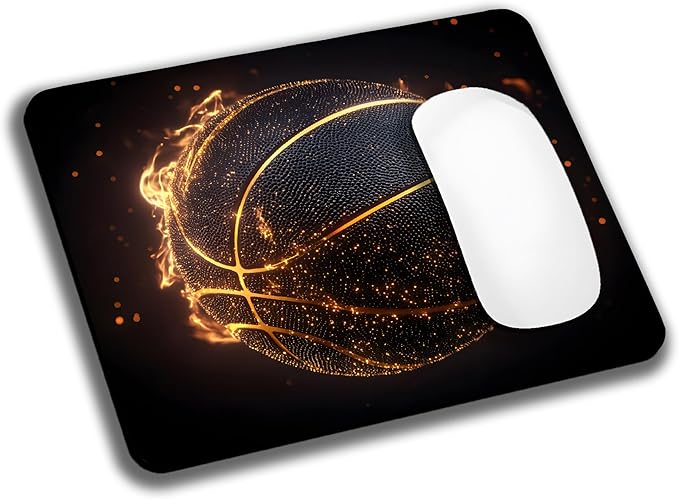 Blue Glitter Butterfly Mouse Pads for Desk, Portable Wireless Computer Mouse pad Small Design with Women, Non-Slip Rubber Base Laptop Mousepad 9.5" x 7.9" Smooth Surface for Office & Travel