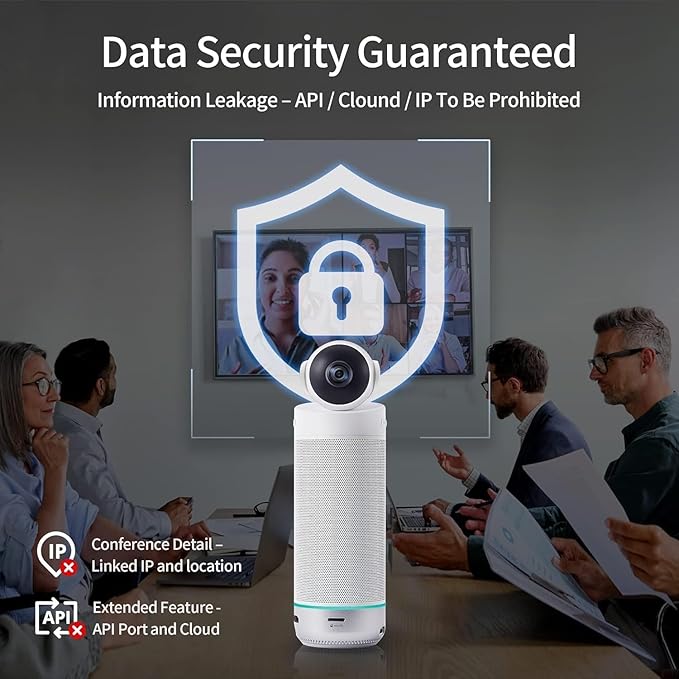 KanDao Meeting S - 180° Standalone Video Conferencing Camera, Microphone & Speaker Video Audio 4-in-one Meeting Camera, AI Smart Framing & Tracking, Hybrid Meeting Room Conference System, Zooming