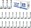 Zonon 25 Pcs J Hooks for Hanging Metal J Hook Hangers Cable Support with Bat Wing Heavy Duty G60 Galvanized Steel Cable Hooks for Attaching Ceiling Wire Threaded Rod, Ul Certification(1-5/16 Inch)