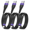 OIITH USB C Cable, USB A to USB C 3A Fast Charging (3FT 3Pack) Phone USB Type-C Charge Cable Android Charge Cord USB C Charger Cable for iPhone 15 Plus/Pro/Pro Max/Samsung/Pad/Laptop/LG/-Red
