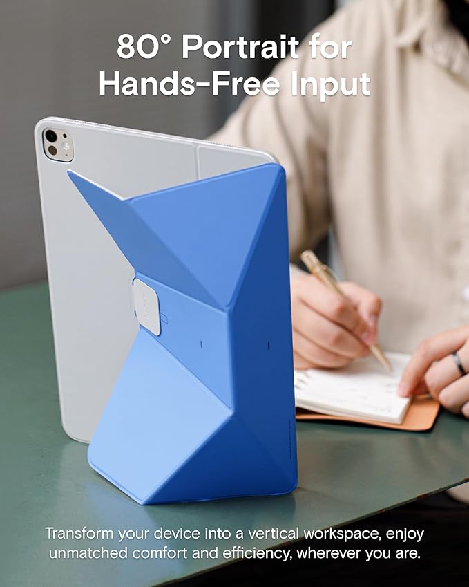 MOFT Dynamic Folio Case for iPad Pro 13 Inch (M4) 2024, Silm Magnetic Stand Case with 20+ Viewing Angles, Auto Wake/Sleep, Ultra Thin, Cement x Sapphire