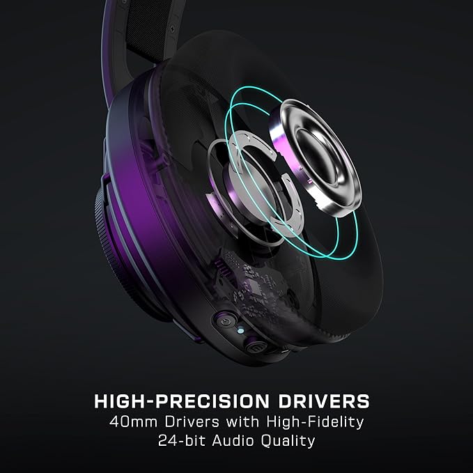 Turtle Beach Atlas Air Wireless Open Back PC Gaming Headset - PC, PS5, PS4, Mobile - 24-bit High-Fidelity Audio, Broadcast Grade Mic, Bluetooth, Floating Earcup, Memory Foam Cushions, 50-Hr Battery