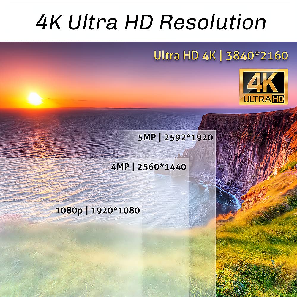 GW 8 Channel 4K NVR 8MP 4K AI Smart Home Security Camera System, (4) Dome and (4) Bullet Built-in Microphone Audio Recording HD 2160P IP PoE Cameras, Face Recognition/Human/Vehicle Detection