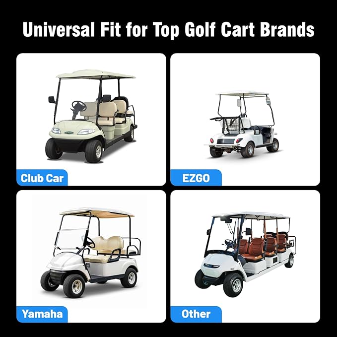 48V 100Ah Lithium Battery for Golf Cart, Built-in Bluetooth & 200A BMS & Mobile Monitor, 48Volt 15000+ Deep Cycles LiFePO4 Lithium Batterys, Range of 60 Miles 600A Peak Current for Golf Cart