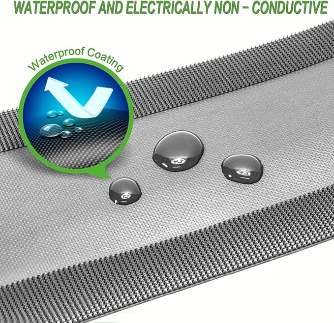 Floor Cable Covers - 20ft Oxford Fabric Cord Protector with Adhesive Hook & Loop,Waterproof Wire Storage Sleeve for Any Floor Surface,Durable Cable Management to Prevent Tripping Hazards (Black, 20ft)