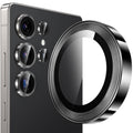 YWXTW [2025 Original Like for Samsung Galaxy S25 Ultra Camera Lens Protector, [Ultra-Thin & 6X Stronger] S25 Ultra Camera Lens Cover, 9H Tempered Glass Upgraded Metal Edging(Titanium Black)