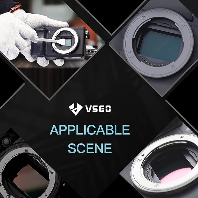VSGO VS-S02-E APS-C Digital Camera Sensor Cleaning Kit Clean Swab × 10 with Sensor Cleaner Solution for Nikon Canon DSLR Cleaning