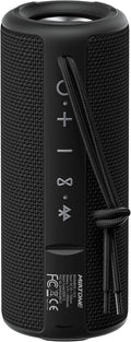 MIATONE Boombox Outdoor Portable Bluetooth Speaker Waterproof Wireless Speakers - Black