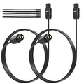 Adoreen Ultra-Thin Slim Digital Optical Audio Cable 4 FT/2 Pack, Fiber Optic Toslink SPDIF Cord Gold-Plated High-Speed Flexible & Durable for TV Soundbar Home Theater Game Console PS4 Xbox +Ties
