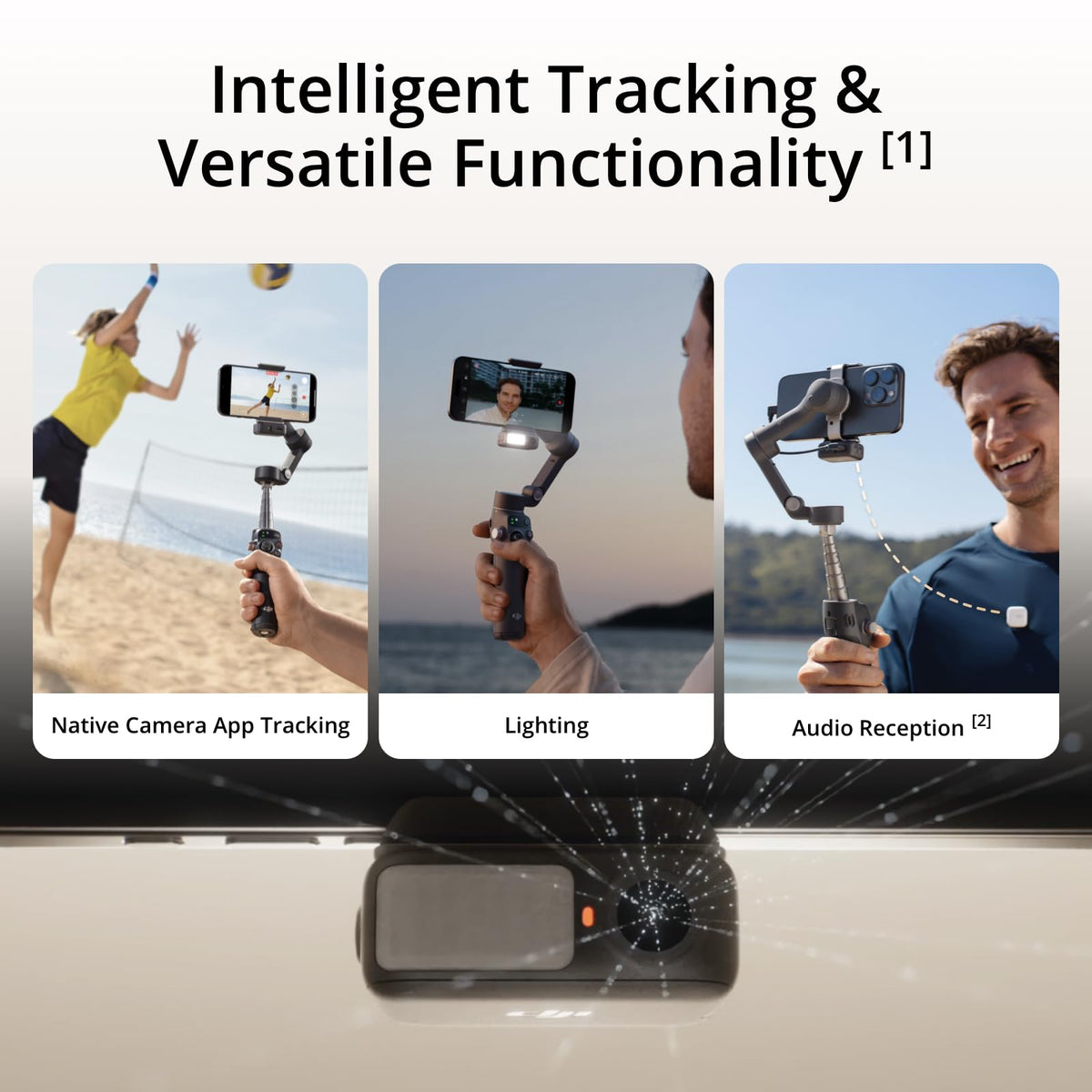 DJI Osmo Mobile 7P Gimbal Stabilizer for iPhone & Android, Native Tracking