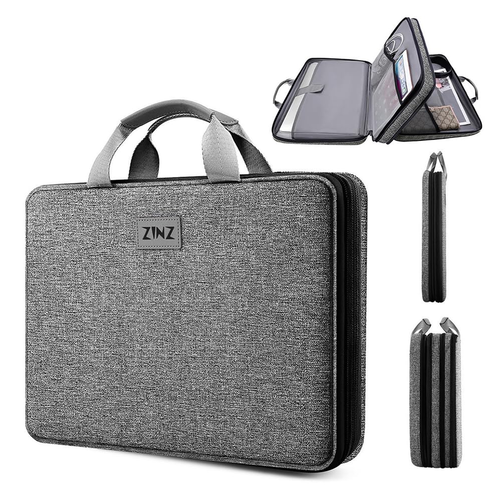 ZINZ Expandable Laptop Case 15.6 Inch Sleeve, Protective Carrying Case Compatible with MacBook Neo 16", MacBook Pro 16"/15.4", Dell XPS 16" and Most 15" 15.6" 16" Notebook，G01DG01