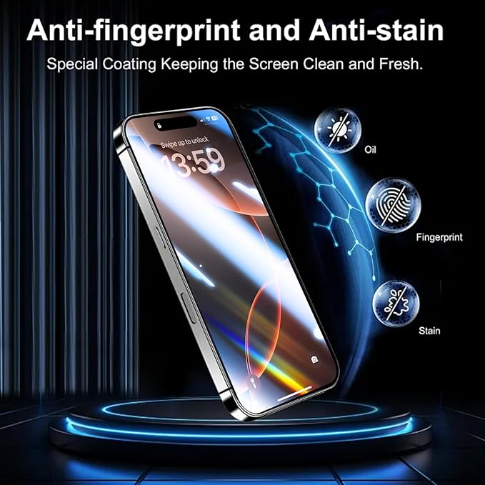 OneFish Full Edge Coverage Tempered Glass Screen Protector for IPhone 11/IPhone Xr 6.1 inch 2 Pack Edge Reinforcement, Self-Aligning Installation, Case Friendly HD Screen Protectors