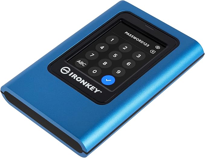 Kingston IronKey Vault Privacy 80 1.92TB External SSD | FIPS 197 | XTS-AES 256GB Encrypted | Touch Screen PIN | Secure Data Protection | IKVP80ES/1920G