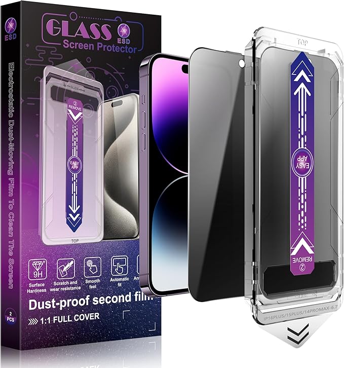 SHANG PIN JIA 2 Pack Matte Privacy Screen Protector for iPhone 11 Pro Max and iPhon XS MAX 6.5-Inch Auto Dust Removal, No Bubbles,Anti-Spy Tempered Glass Film, Easy Installation