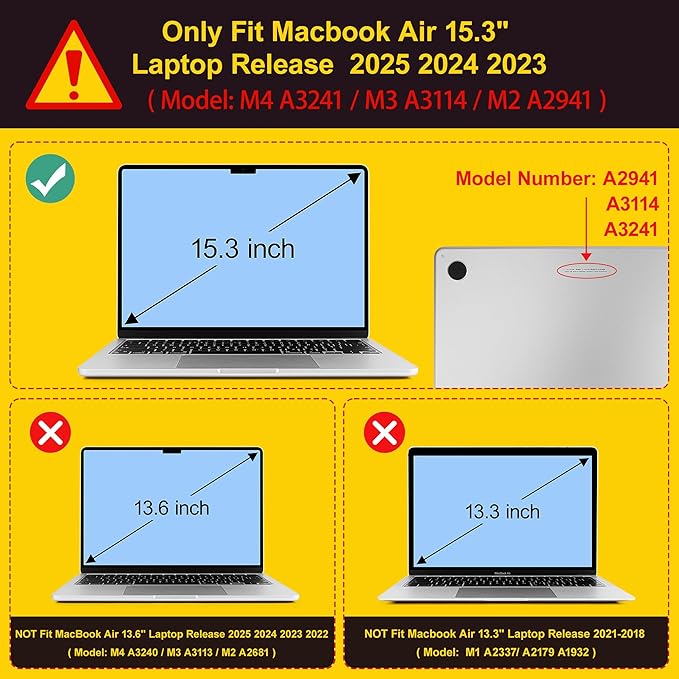 Mektron for 2025 MacBook Air 15 inch M4 Case A3241/ 2024 M3 A3114/ 2023 A2941 M2 Hard Printed Case with 15.3 Liquid Retina Display Touch ID, Plastic Hard Cover & Keyboard Skin- Floral C139-Blue