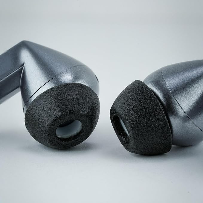 Comply TrueGrip MAX | Premium Memory Foam Replacement Earbud Tips for Samsung Galaxy Buds3 Pro | Long Lasting Comfort, MAX Durability, Secure Fit, Superior Noise Isolation| Black (Medium) (3 Pairs)