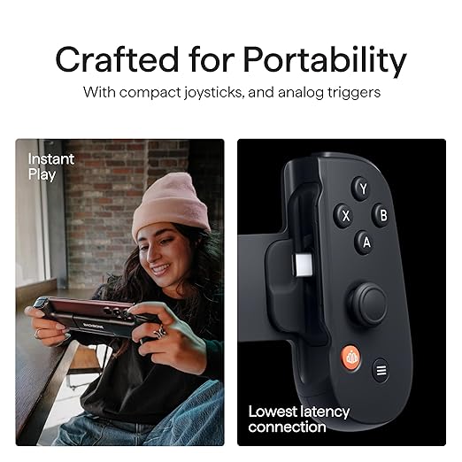 BACKBONE One Mobile Gaming Controller for Android and iPhone 15/16 Series (USB-C) - 2nd Gen - Turn Your Phone into a Gaming Console - Play Xbox, PlayStation, Call of Duty, Roblox, Fortnite & More