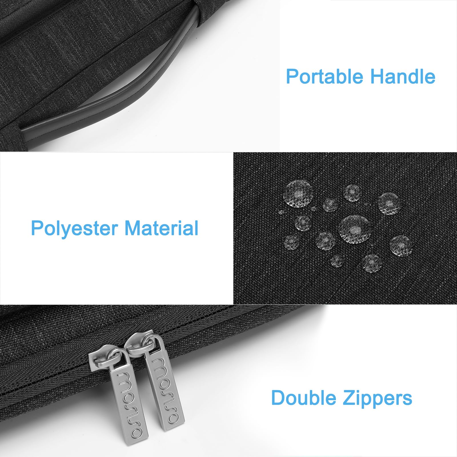 MOSISO 360 Protective Laptop Case 13.3 inch, 13-13.3 inch Laptop Sleeve