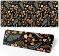 Gaming Mouse Pad Floral Desk Mat, Botanical Mouse Pad, Vintage Desk Mat, Wildflower Mouse Pads, Nature Desk Decor, Garden Desk Pad 31.5×11.8