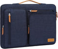 MOSISO 360 Protective Laptop Case 14 inch, 14 inch Laptop Sleeve Compatible with HP Lenovo Dell ASUS Acer, HP, Dell Latitude, Lenovo, Side Open Carrying Case with 4 Zipper Pockets&Handle, Navy Blue