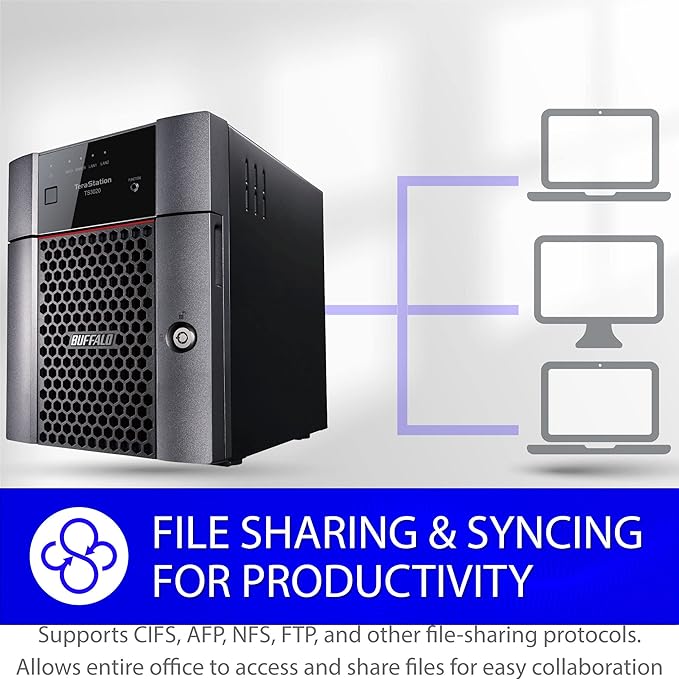 BUFFALO TeraStation 3420DN 4-Bay SMB 16TB (4x4TB) Desktop NAS w/Hard Drives Included Network Attached Storage