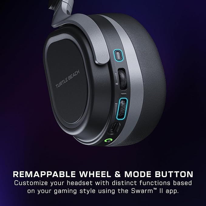 Turtle Beach Stealth 700 Gen 3 Wireless Multiplatform Amplified Gaming Headset for PS5, PS4, PC, Mobile – 60mm Drivers, AI Noise-Cancelling Mic, Bluetooth, 80-Hr Battery, Dual Transmitters – Black