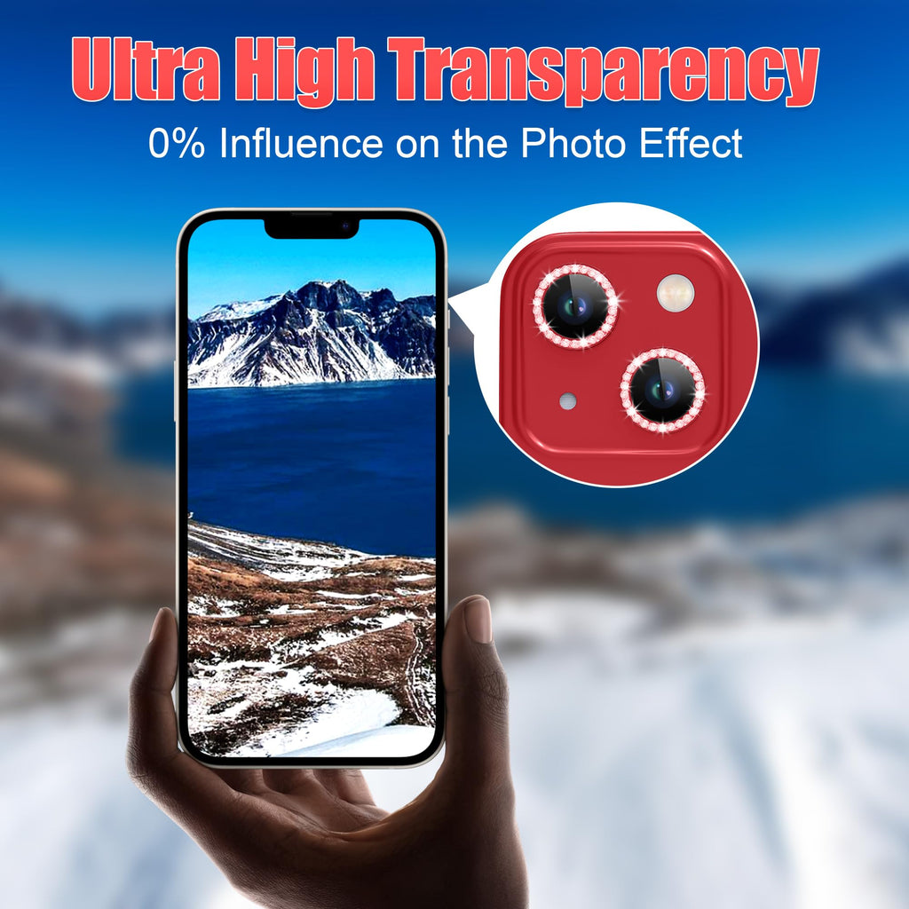 AGVEE 3+3 6 Pack for iPhone 13 & Mini Camera Lens Protector Cover
