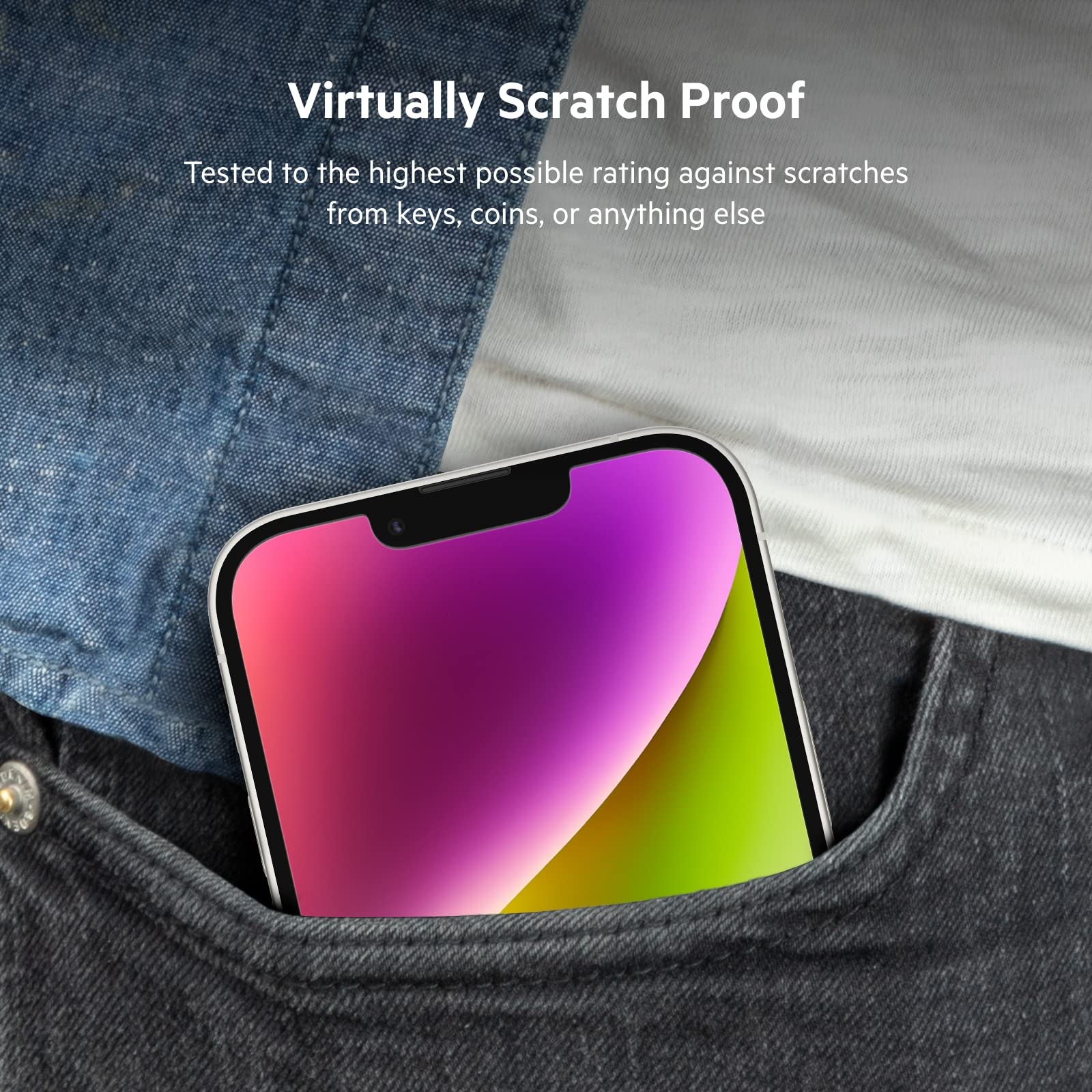 Belkin UltraGlass Scratch-Resistant Screen Protector iPhone 14/13/13 Pro