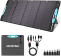 N-Type 16BB 160W 18V Portable Solar Panels for Power Station,25% High Conversion Efficiency ETFE Foldable Solar Panel Charger with Adjustable Kickstand Solar Panel for Camping Outdoor RV