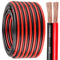 6 Gauge Wire 2 Conductors Copper Wire, 6 AWG Battery Cable Oxygen Free Copper Wire for Solar Panel, Automotive, Trailer, RV and Speaker (6 Gauge 50FT)